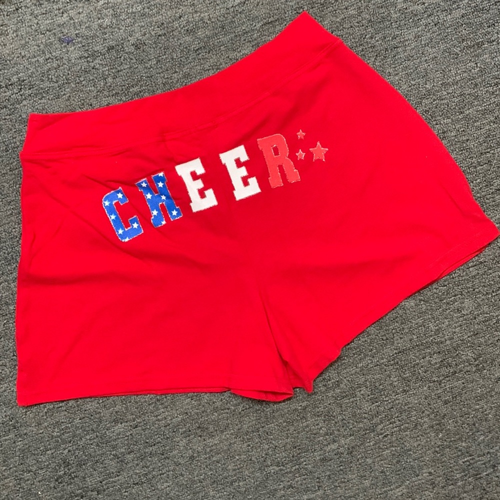 Team Basic: Cheer Shorts <3 Red White ‘n Blue Camp/Practicewear—New